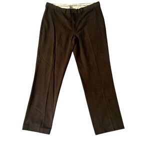 Polo Ralph Lauren Men’s Brown Brushed Cotton Twill Dress Pants 40L 40x34
